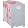 Polka Dots Princess Baby Doll Crib with Cabinet and Cubby - Doll Accessories - 5 - thumbnail