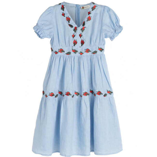*Exclusive* Girls Aktur, Light Blue - Dresses - 1