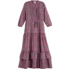 Women's Bazaar Dress, Hedgehog Boysenberry - Dresses - 1 - thumbnail