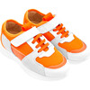 Running Style Sneakers, White & Orange - Sneakers - 2