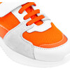 Running Style Sneakers, White & Orange - Sneakers - 6