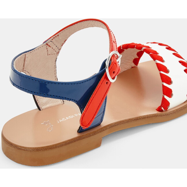 Sandals, White & Red - Sandals - 3