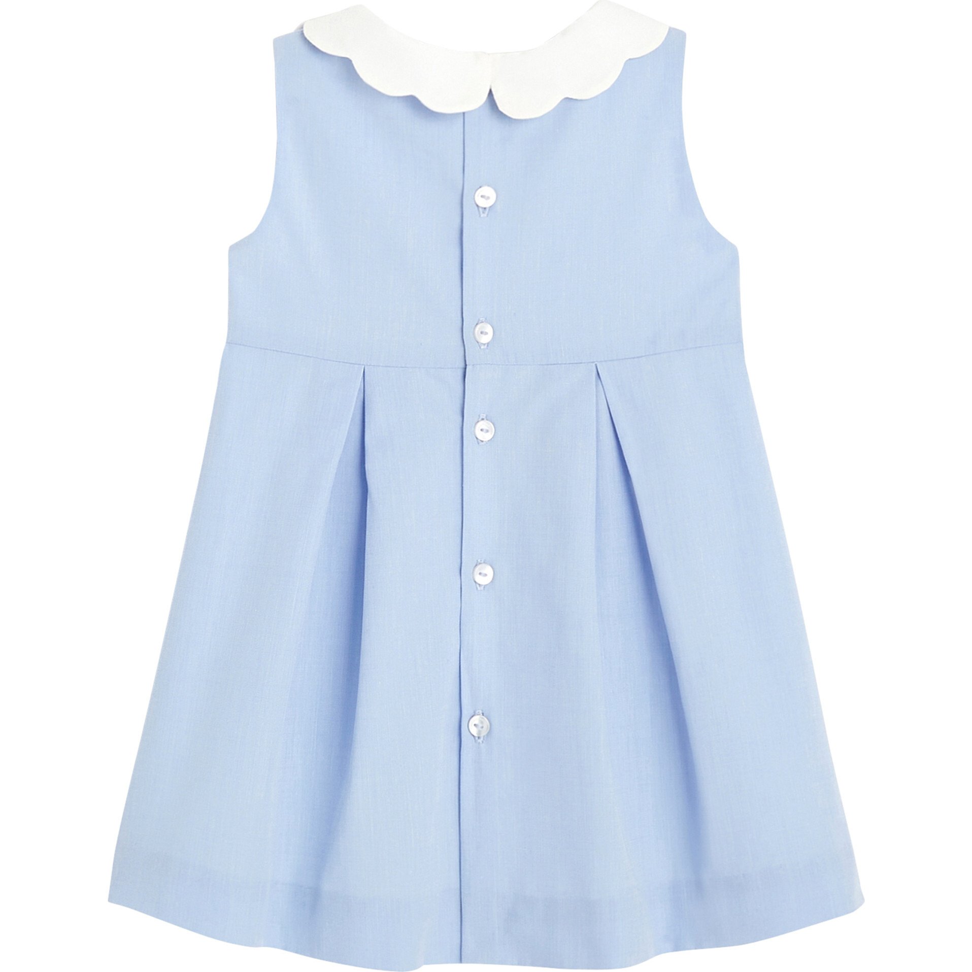 Blue dress outlet with white collar