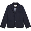 Formal Blazer, Navy Blue - Blazers - 1 - thumbnail