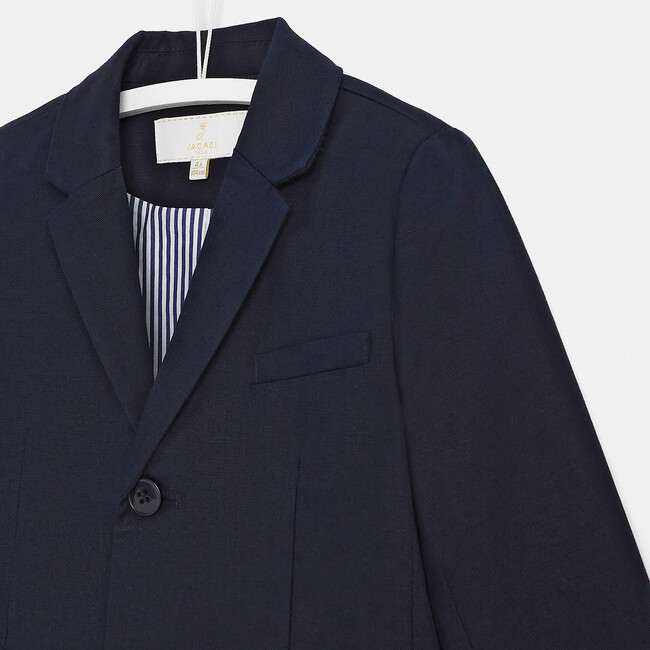 Formal Blazer, Navy Blue - Blazers - 3