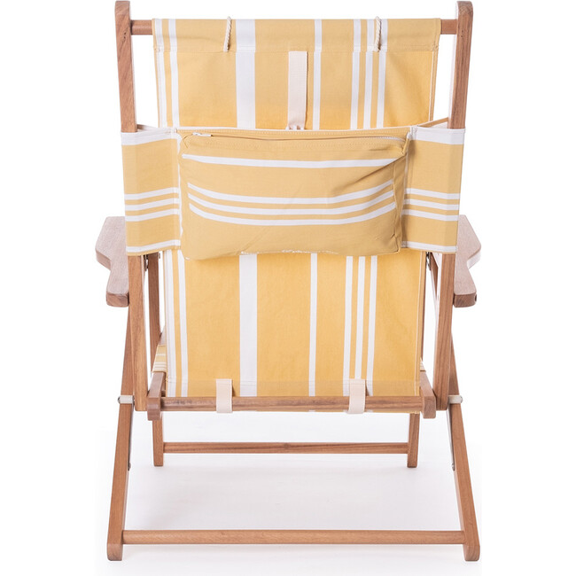 The Tommy Chair, Vintage Yellow Stripe - Outdoor Home - 4