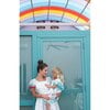 Serena Tassel Dress, White & Navy - Dresses - 3