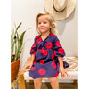 *Exclusive* Sara Girls Tunic Dress, Navy Scarlet Embroidery - Dresses - 2