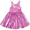 Liza Lame Dress, Pink - Dresses - 1 - thumbnail