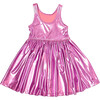 Liza Lame Dress, Pink - Dresses - 3