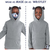 Kids Packable Wristlet Face Mask Buddies, 3 Pack - Face Masks - 3