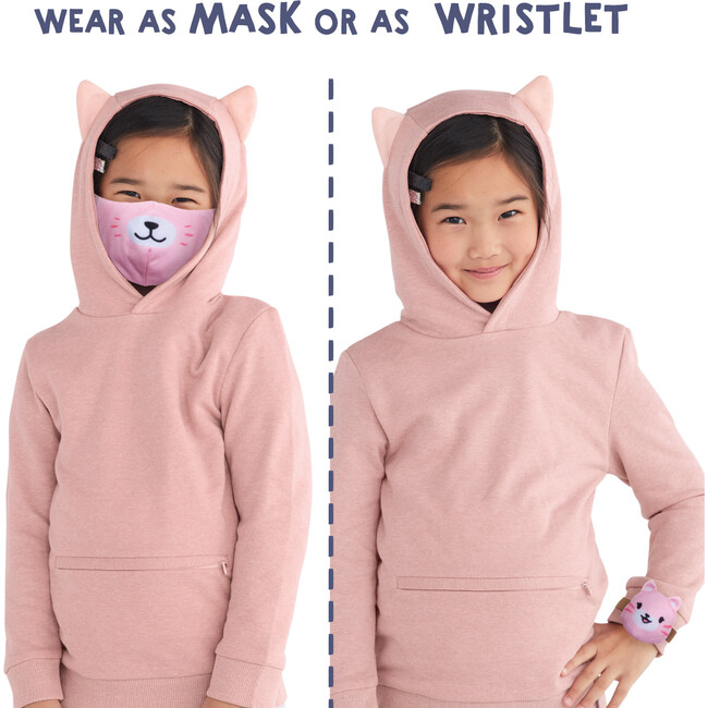 Kids Packable Wristlet Face Mask Buddies, 3 Pack - Face Masks - 7
