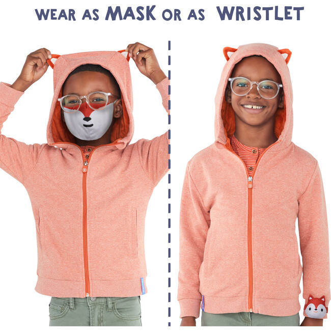Kids Packable Wristlet Face Mask Buddies, 3 Pack - Face Masks - 8