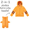 Tomo the Tiger Convertible Zip Up - Jackets - 6