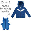 Rekka the Raccoon Convertible Zip Up - Jackets - 3