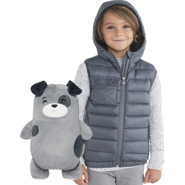 Pimm the Puppy Down Convertible Vest Jacket - Vests - 5