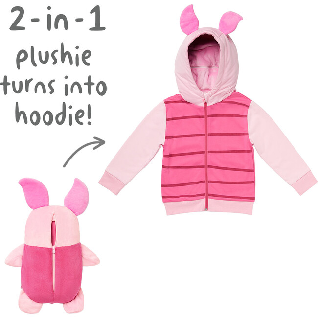 Disney Piglet Convertible Zip-Up Hoodie - Jackets - 4