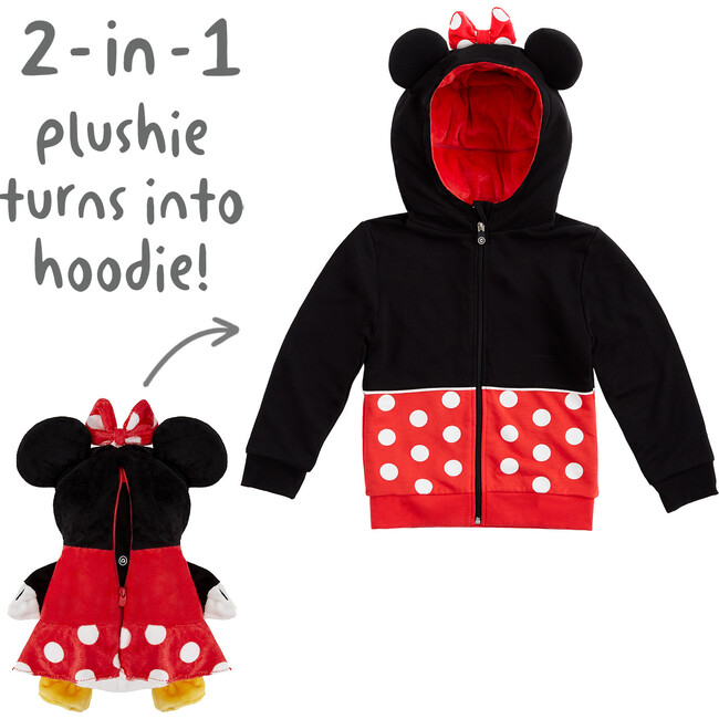Disney Minnie Mouse Convertible Zip-Up Hoodie - Jackets - 6
