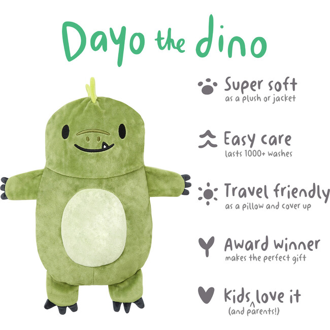 Dayo the Dinosaur Convertible Hoodie - Sweatshirts - 6