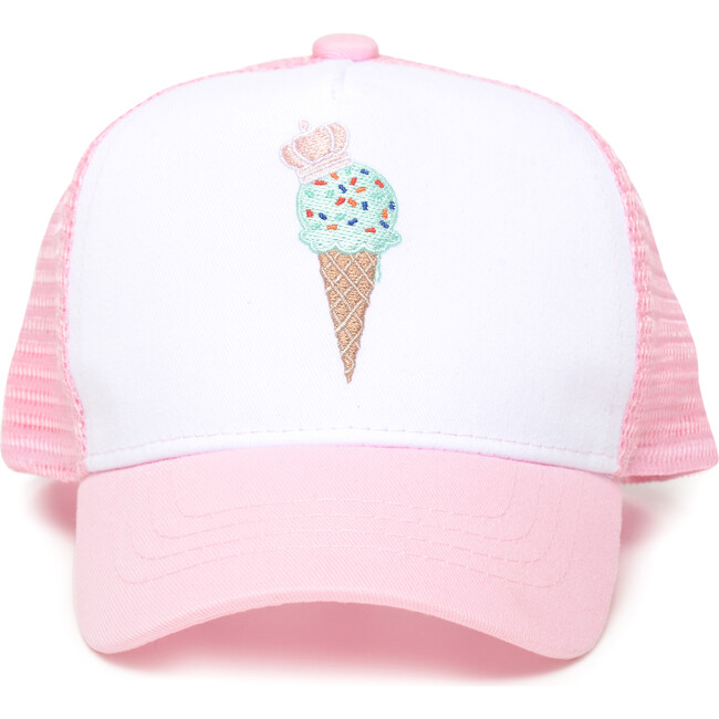 Ice Cream Sun Hat, Pink - Hats - 1