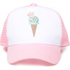 Ice Cream Sun Hat, Pink - Hats - 1 - thumbnail