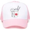 Takeout Box Kids Sun Hat, Pink - Hats - 1 - thumbnail