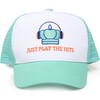 Play The Hits Sun Hat, Mint Blue - Hats - 1 - thumbnail