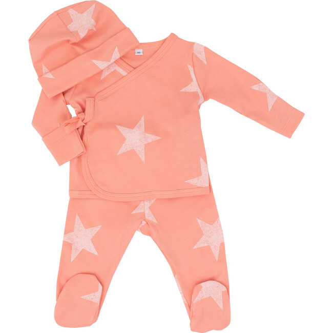 Peach Fabric White Wash Star Take Me Home Set - Mixed Apparel Set - 1