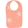 Peach Fabric White Wash Star Bib - Bibs - 1 - thumbnail