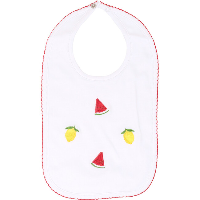 Fruit Punch Embroidered Bib