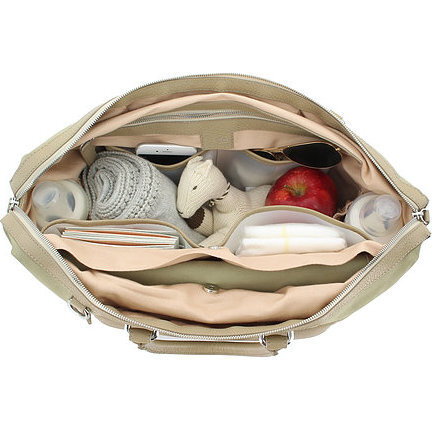Tote Diaper Bag, Oat - Diaper Bags - 5