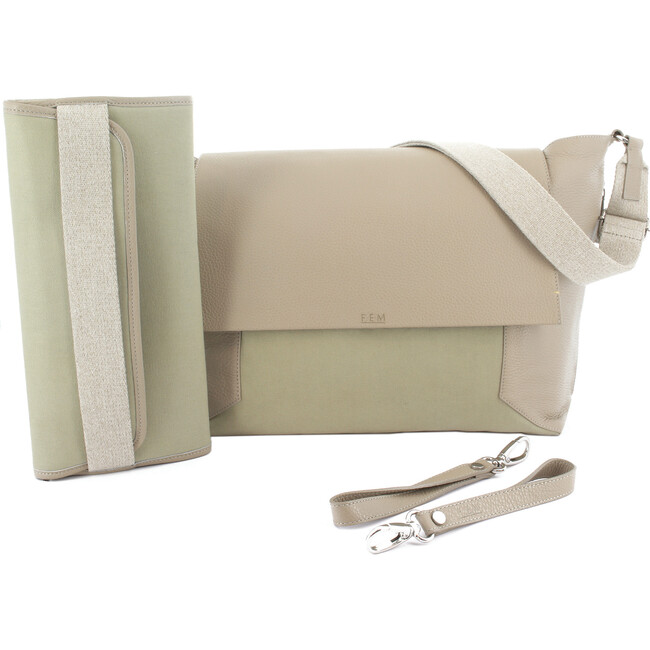 Flap Diaper Bag, Oat - Diaper Bags - 3