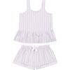 Women's Shirt + Boxer Set, Pink Braddock - Pajamas - 1 - thumbnail