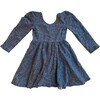 Shoulder Detail & Dots Dress, Blue - Dresses - 1 - thumbnail