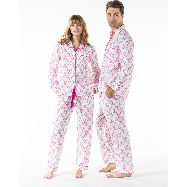 Women's Shirt + PJ Pant Set, Candy Cane - Pajamas - 3