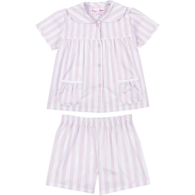 Girl's Braddock Short + Shirt Set, Pink - Pajamas - 1