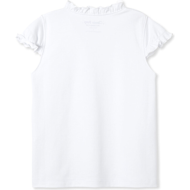 Molly Ruffle Tee, Bright White - Tees - 2