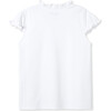 Molly Ruffle Tee, Bright White - Tees - 2