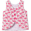 Kingsley Top, Frolic Flamingos Print - Shirts - 1 - thumbnail
