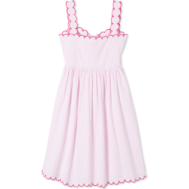 Quinn Dress, Pink Searsucker