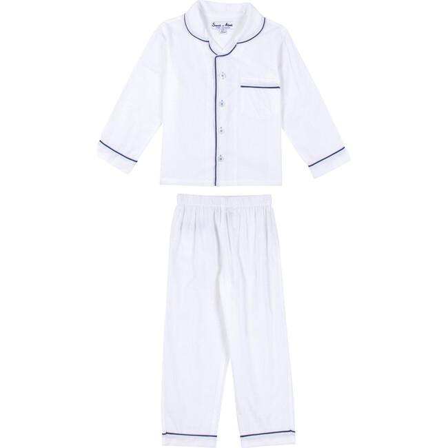 Boys Long Sleeve & Pant Set, White