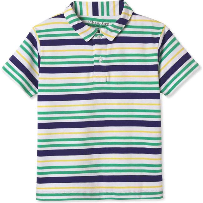 Henry Short Sleeve Polo, Blarney Multistripe - Polo Shirts - 1