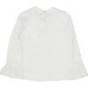 Najma Long Sleeve Shirt,  Winter White - Shirts - 2