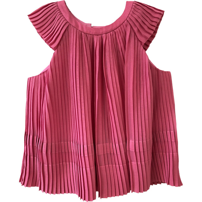 Maryam Pleated Top, Azalia Pink
