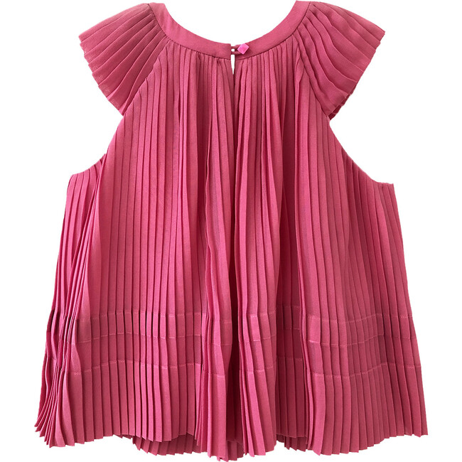 Maryam Pleated Top, Azalia Pink - Blouses - 2