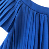 Maryam Pleated Top, Palace Blue - Blouses - 3