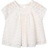Norah Embroidered Top - Cream - Blouses - 1 - thumbnail