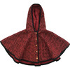 Sameera Cape Jacket, Haute Red - Jackets - 1 - thumbnail