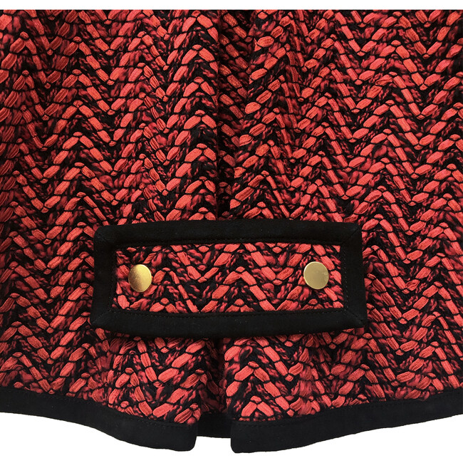 Sameera Cape Jacket, Haute Red - Jackets - 3