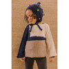Alpaca Color-Block Sweater, Navy/Cream/Oatmeal - Sweaters - 2 - thumbnail